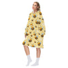 Digital Printing Couple Winter Home Wear Lamb Wool Blanket Sweater Wearable Blanket